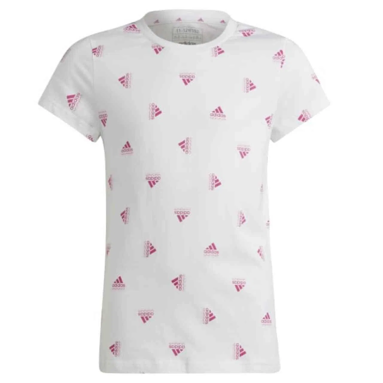 Детская футболка с принтом Brand Love Print Adidas, Weiß — фото 2