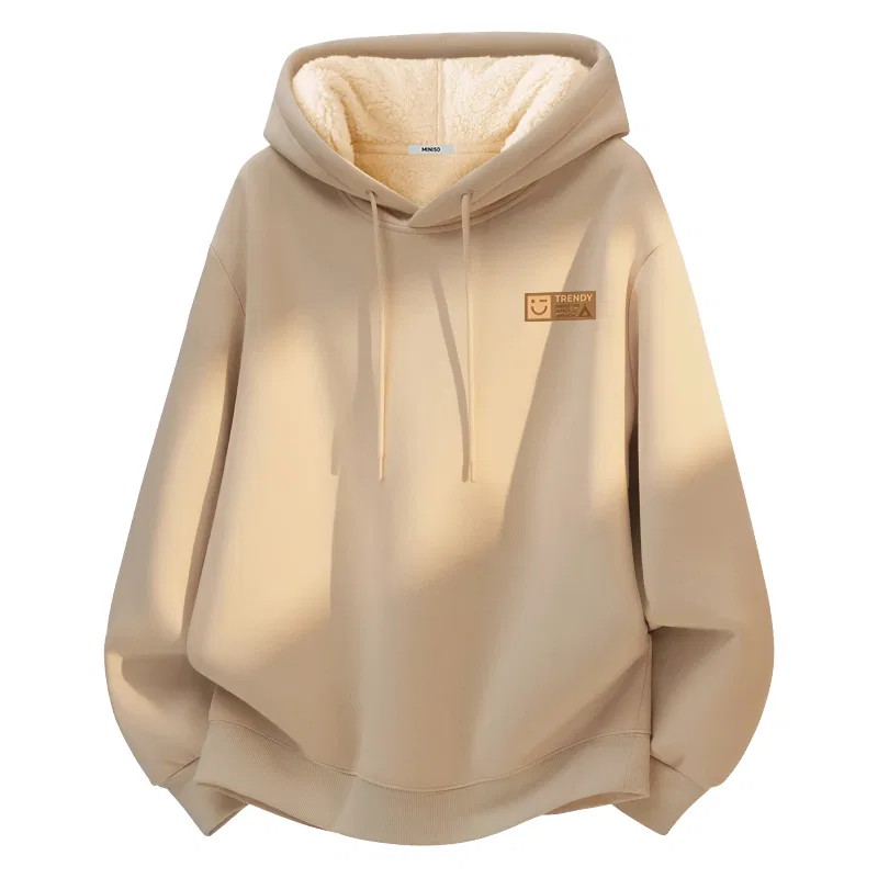 Детский свитшот с принтом Heavyweight Sherpa Thermal MINISO, Black — фото 3