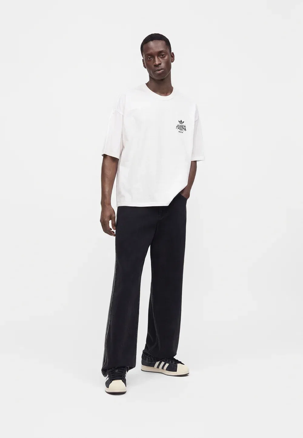 Футболка унисекс с принтом "Берлин" Adidas Originals, White — фото 2