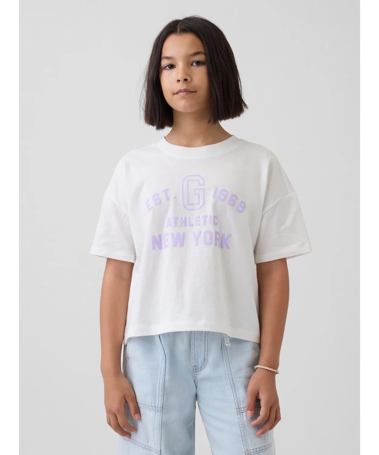 Детская футболка оверсайз с принтом GAP Off White