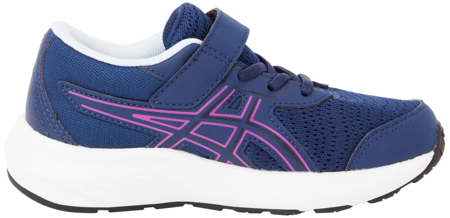 Детские кроссовки для мальчиков с липучкой Contend 9 Ps ASICS, Blue Expanse Bold Magenta — фото 4