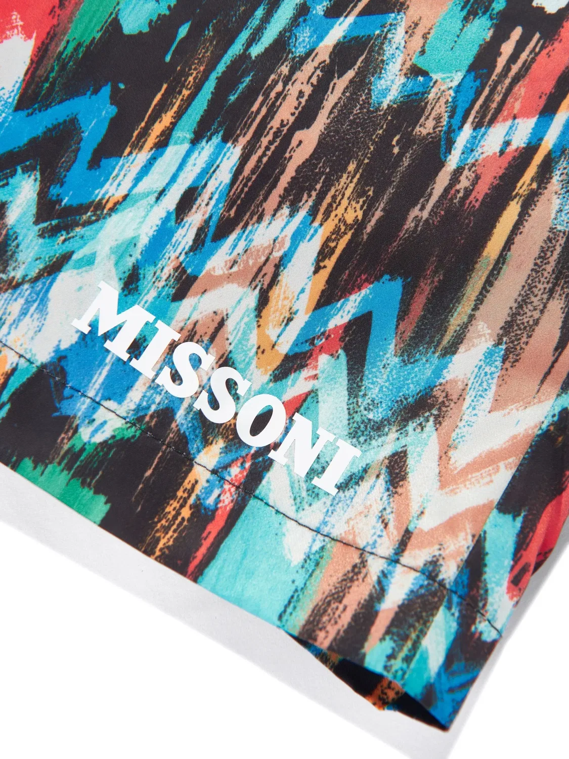 Шорты для плавания с зигзагообразным рисунком Missoni, полночный синий — фото 4