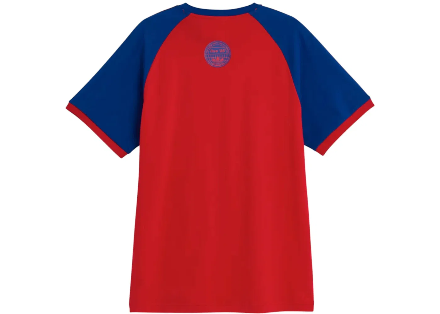 Мужская футболка с длинным рукавом Adidas x Oasis Tour 3-Stripes T-Shirt, Better Scarlet — фото 2