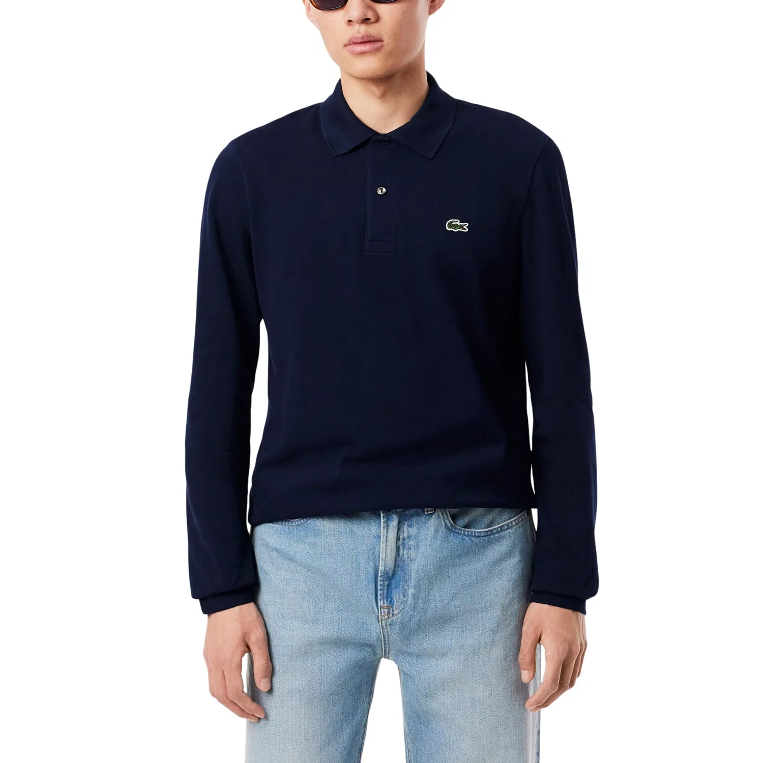 Мужское поло с коротким рукавом L1212 Lacoste, Blue Navy