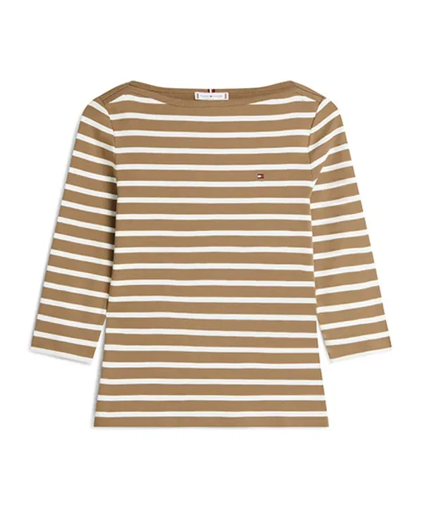 Футболка с лодочным вырезом, Slim Fit, Tommy Hilfiger — фото 2