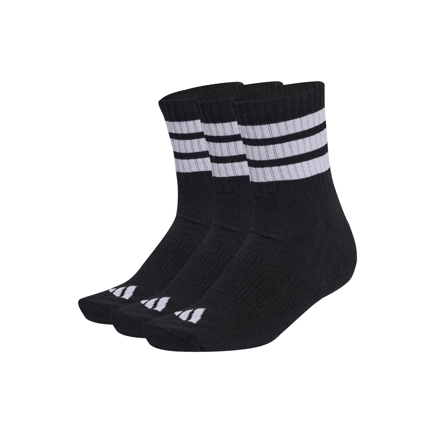 Мужские короткие носки с тремя полосками Adidas Originals, Black