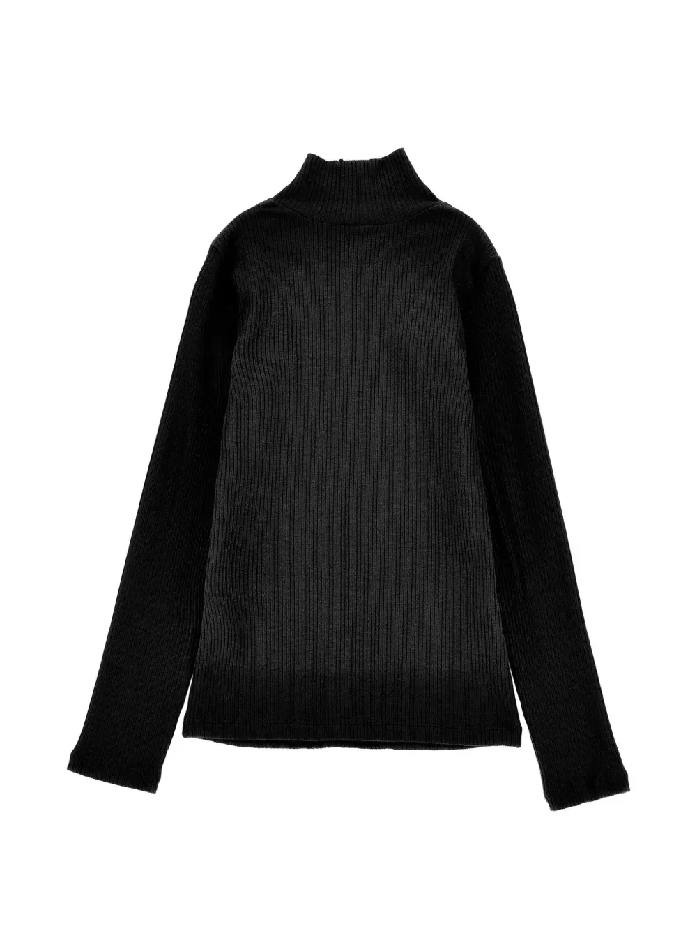 Свитер в рубчик с нашивкой-логотипом Ermanno Scervino Junior, черный — фото 2