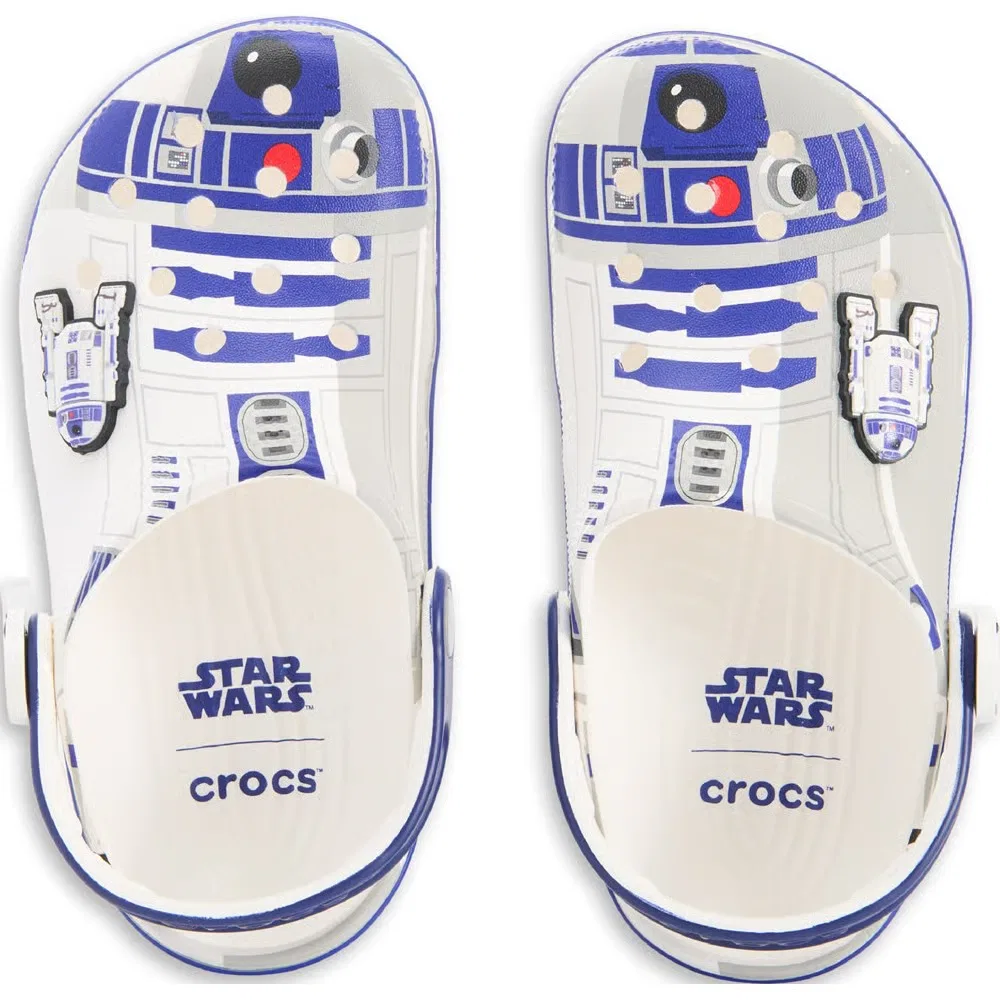 Детские классические сабо Star Wars R2D2 Crocs, White Multi — фото 4