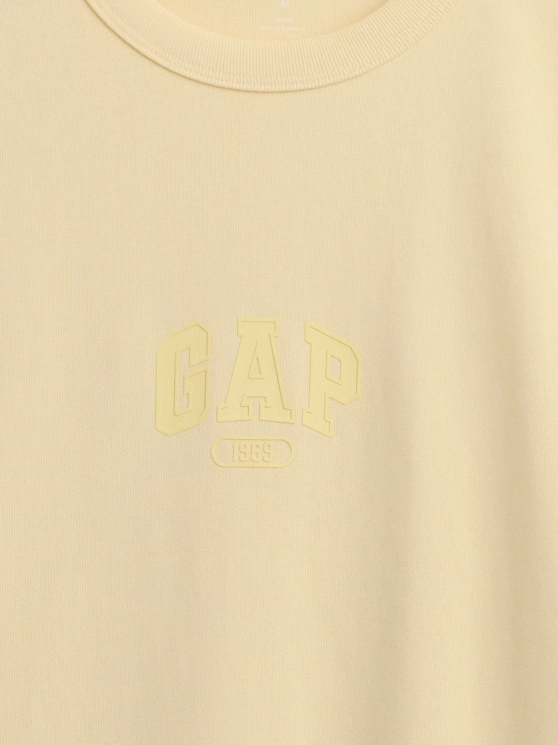 Футболка свободного кроя, Heavyweight, 1969 Gap, желтый — фото 4