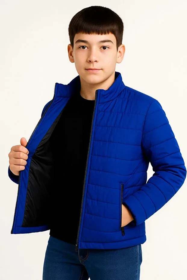 Детская куртка для мальчиков пуховик Serero Vogue, Saks Blue