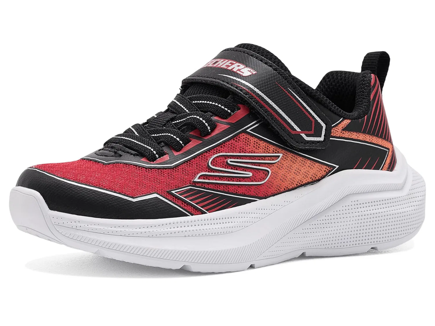 Кроссовки Microspec Velocity 404127L (для маленьких и больших детей) Skechers Kids, Black/Red — фото 2