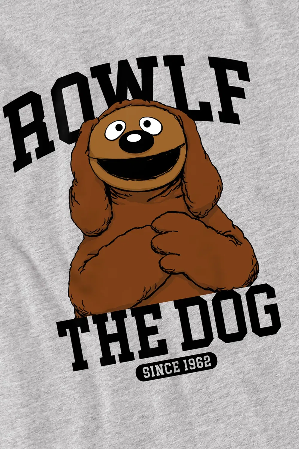 Детская футболка с принтом The Muppets Rowlf the Dog, Disney, Athletic Heather — фото 2