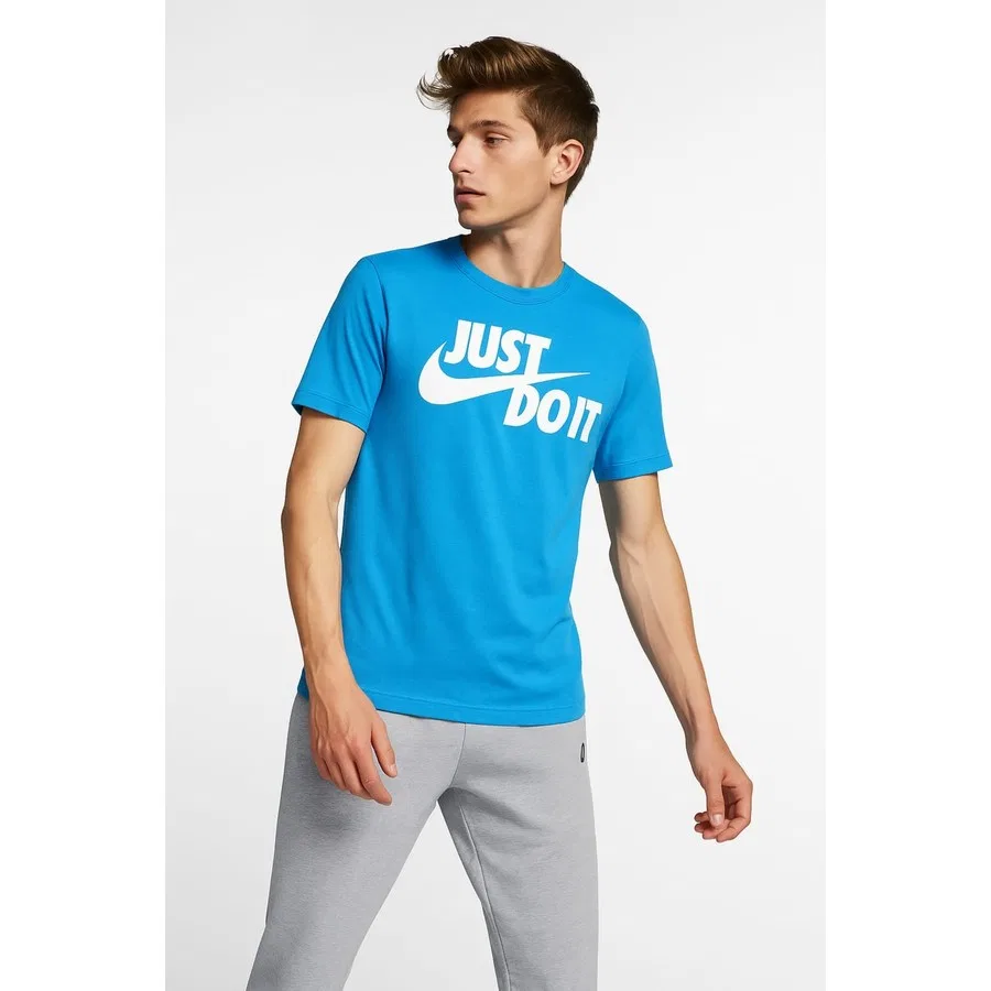 Футболка спортивная с коротким рукавом Nike New Jdı Swsh, Синий — фото 2