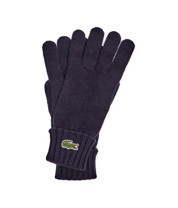 

Перчатки шерстяные Lacoste, синий