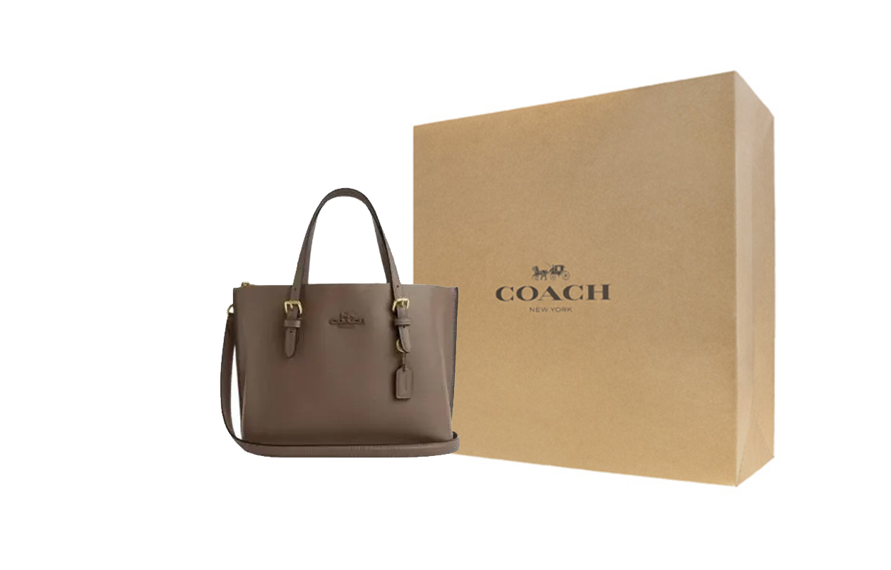 

COACH Сумка-шоппер Mollie Split Cow Leather, сумка через плечо, кроссбоди, женская сумка среднего размера Brown