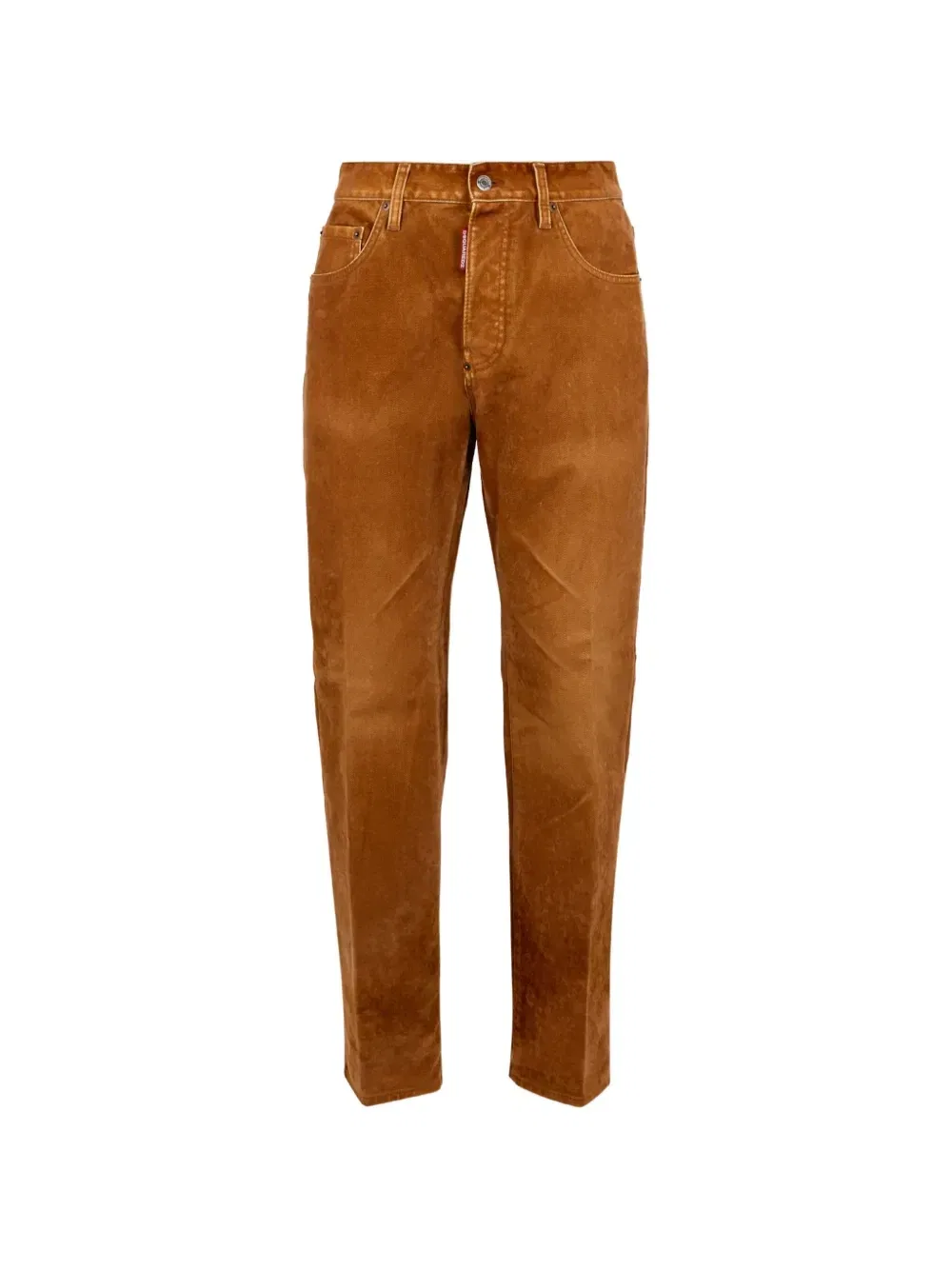 Замшевые джинсы 642 DSQUARED2, коричневый