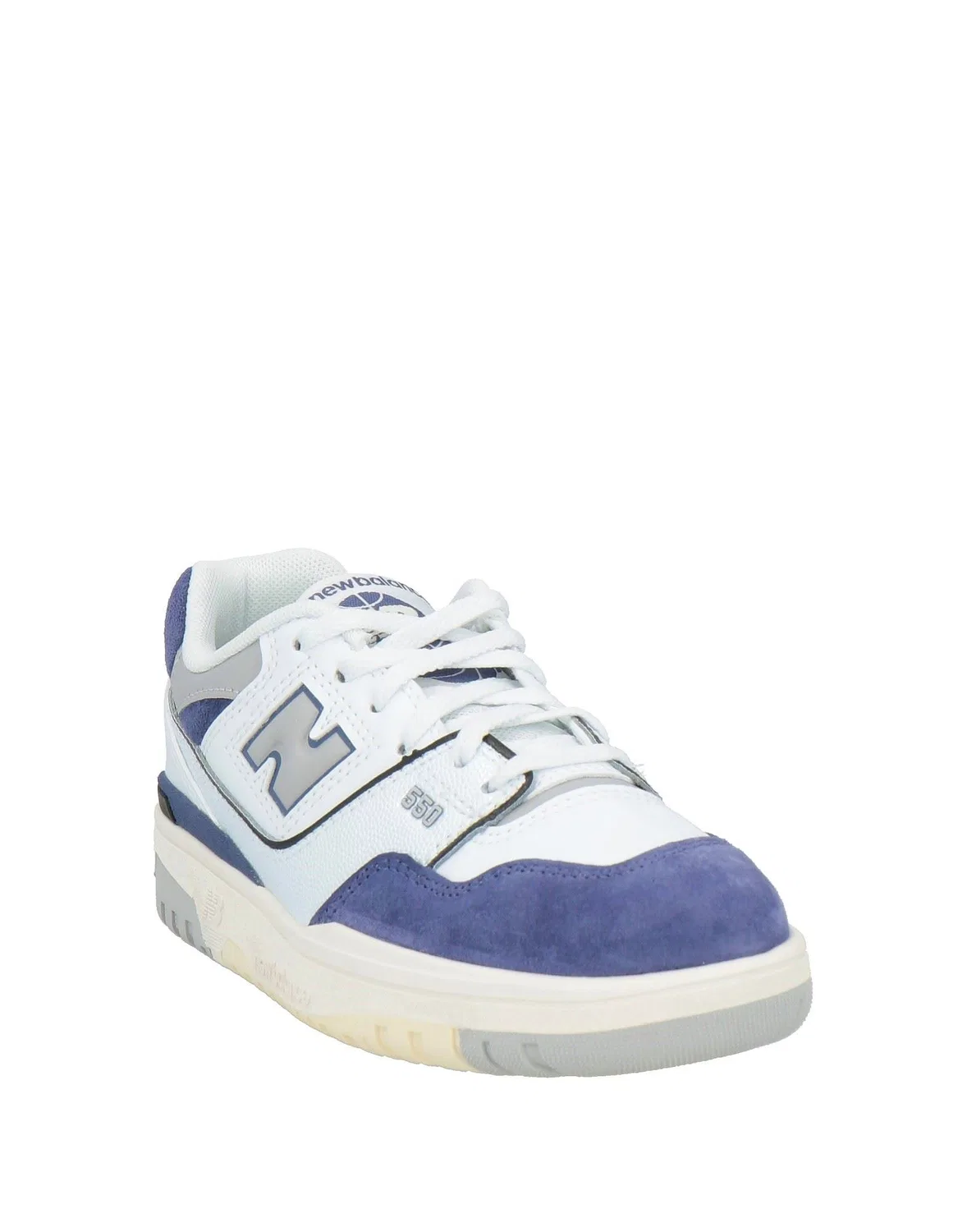 Детские кроссовки для мальчиков на шнуровке B550 New Balance, белый — фото 2