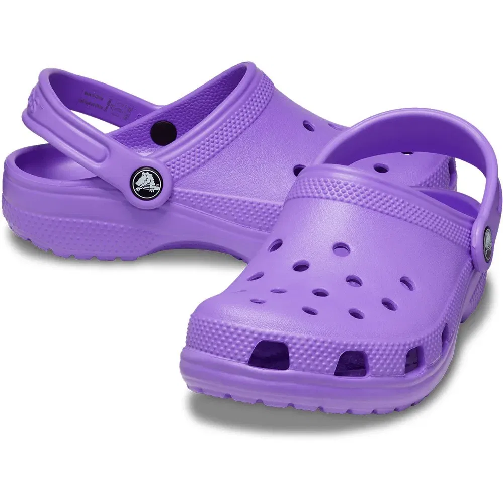 Детские клоги с ремешком на пятке Classic Clogs Crocs, Purple — фото 4
