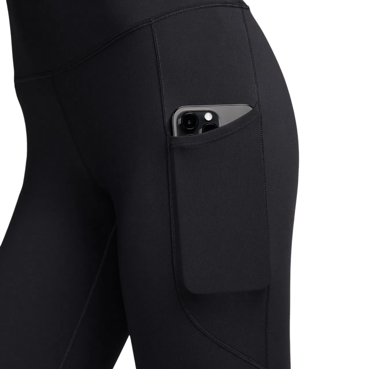 Женские леггинсы Dri-FIT One High Rise 7/8 Pocket Nike, черный — фото 3