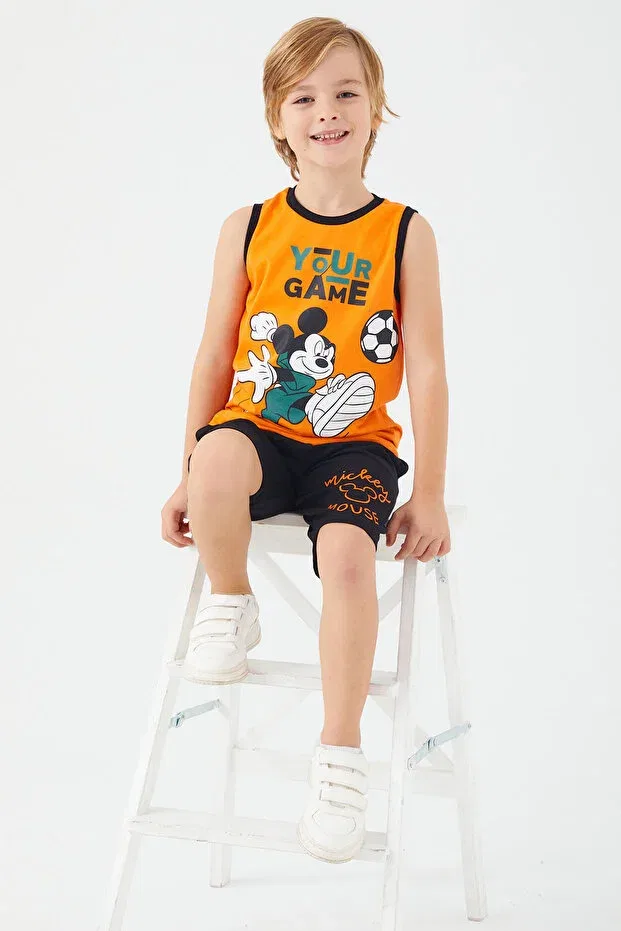 Детские шорты для мальчиков с принтом Mickey Mouse Bermudas Set Roly Poly, Oranj — фото 3