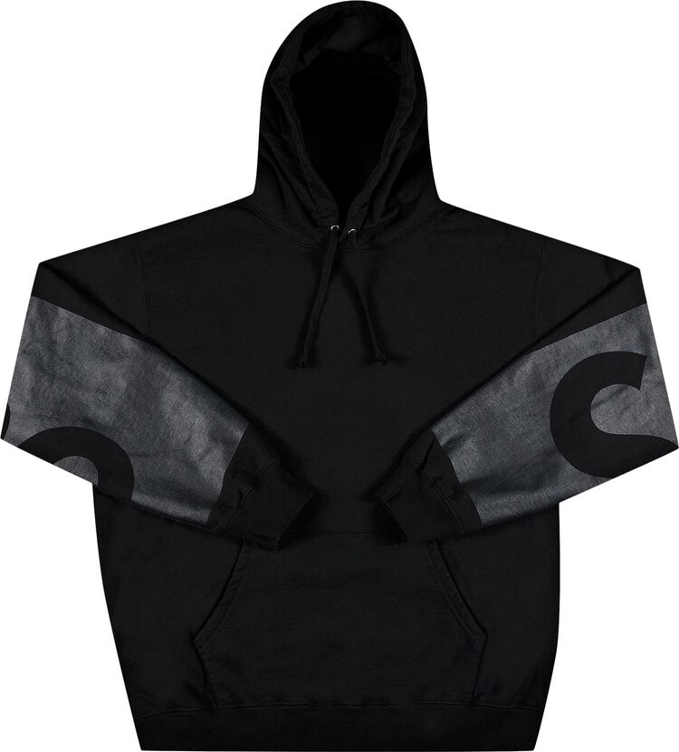 

Толстовка Supreme Big Logo Hooded Sweatshirt 'Black', черный