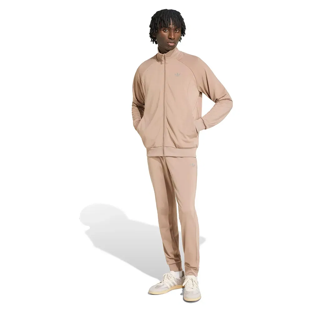 Мужской спортивный костюм с принтом Tech Trefoil Essentials Track Adidas Originals, Beige