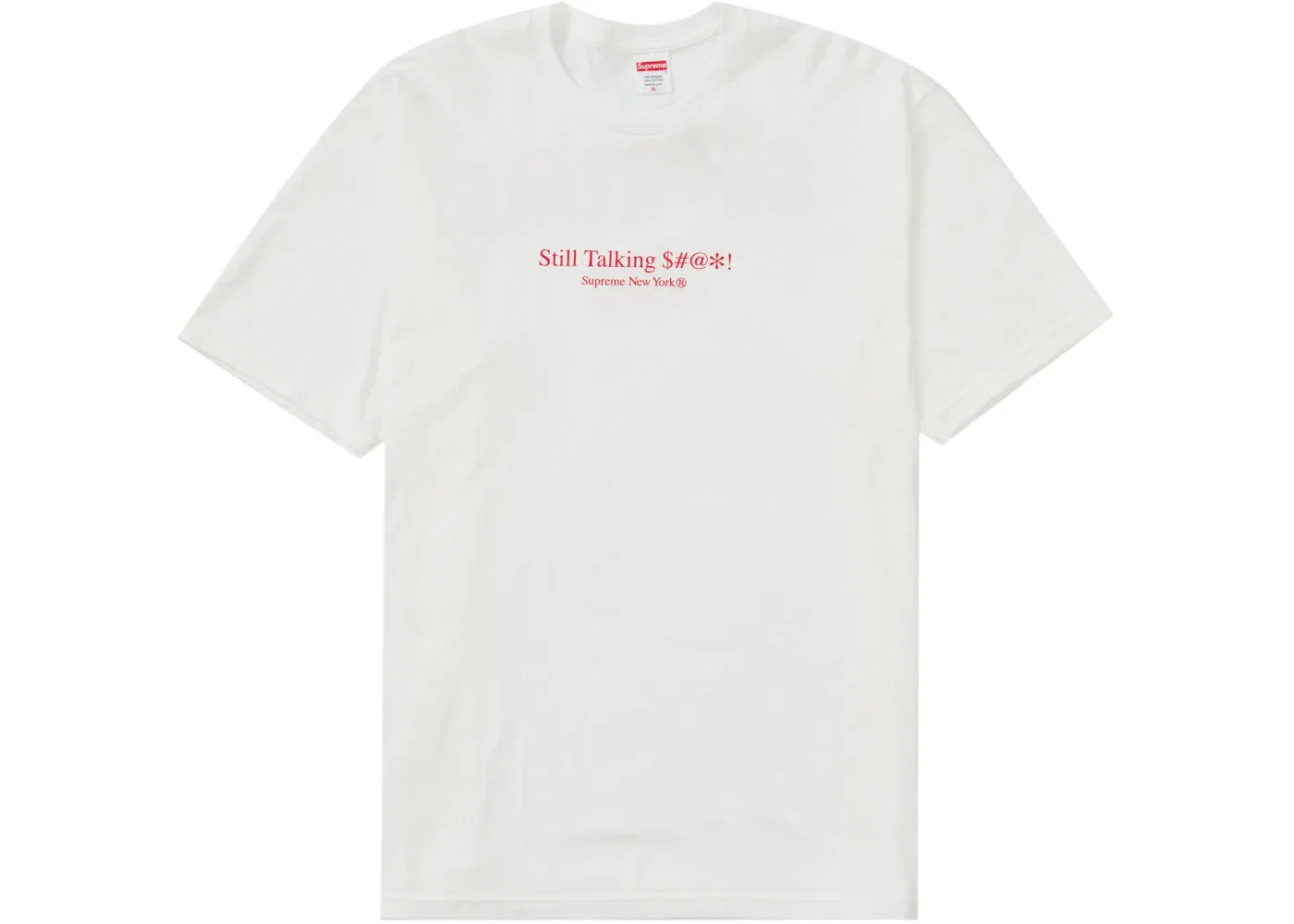 Мужская футболка с принтом Supreme Still Talking Tee, White