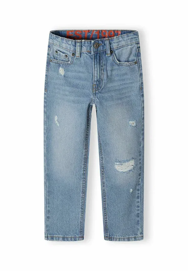 Джинсы хлопковые Distressed Minoti, light-blue denim, светло-голубой — фото 2