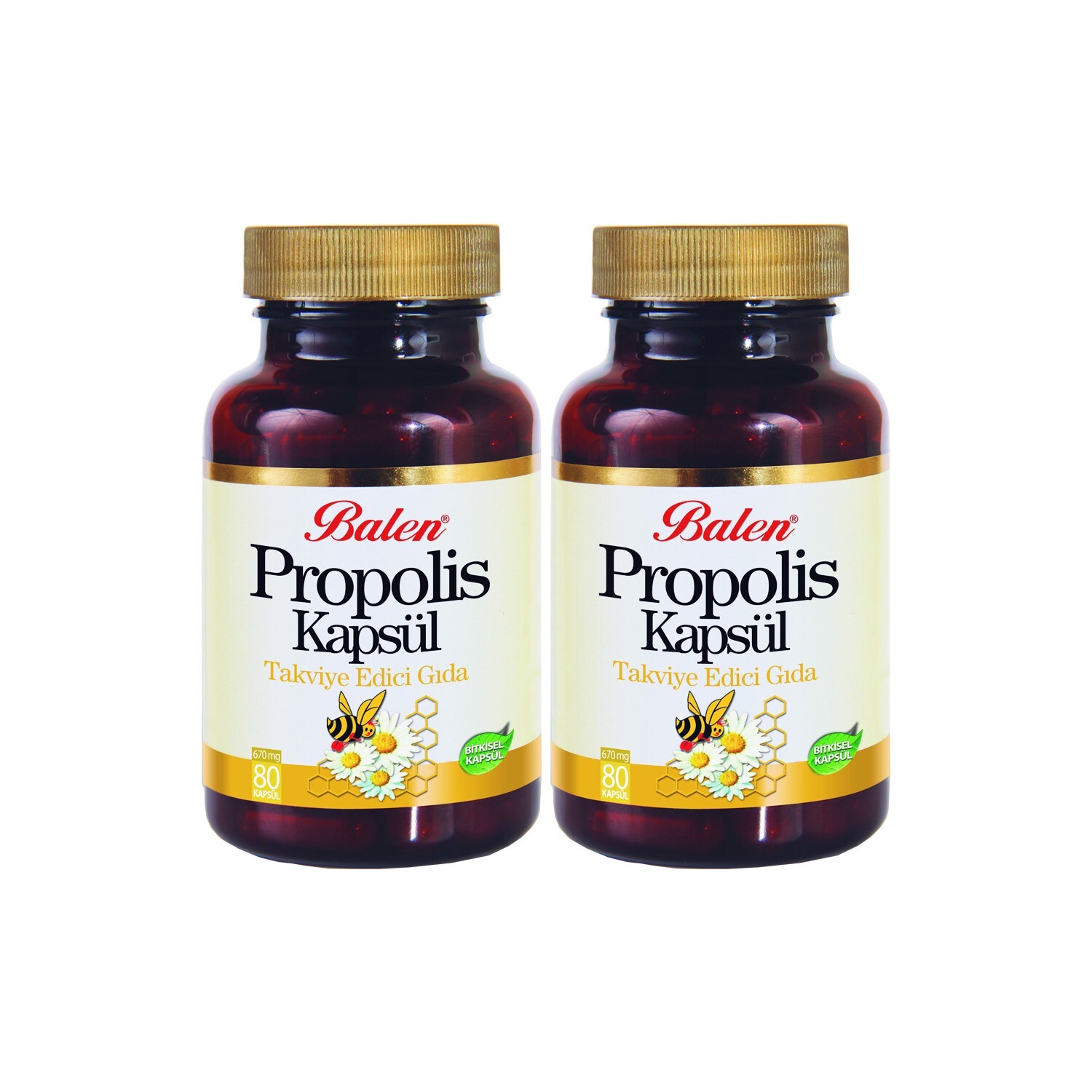 

Добавка Balen Propolis, 2 упаковки по 80 капсул