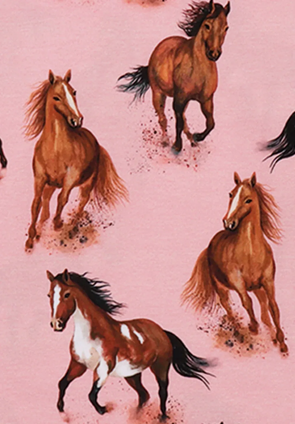Изящные лошади - платье без рукавов - трикотажное платье Walkiddy, Pink — фото 3