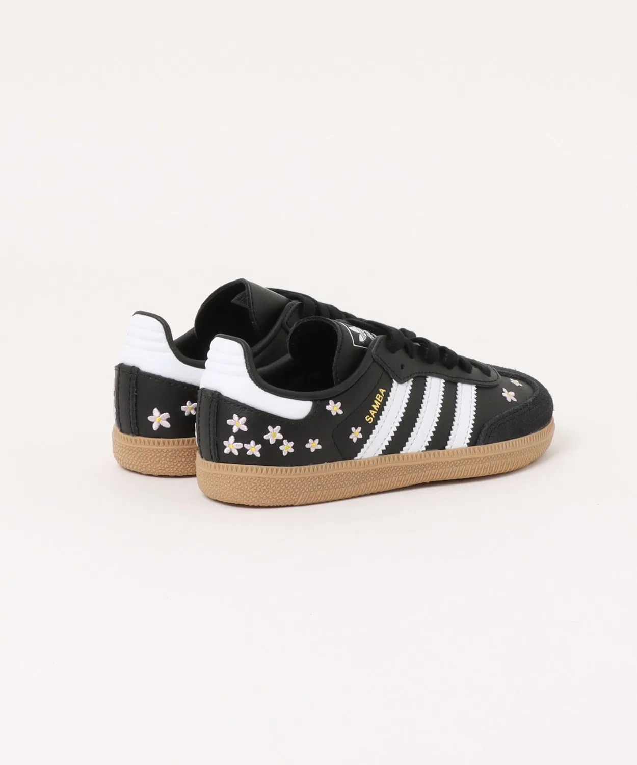 Детские кроссовки с цветочным принтом Samba OG C Adidas, Black — фото 2