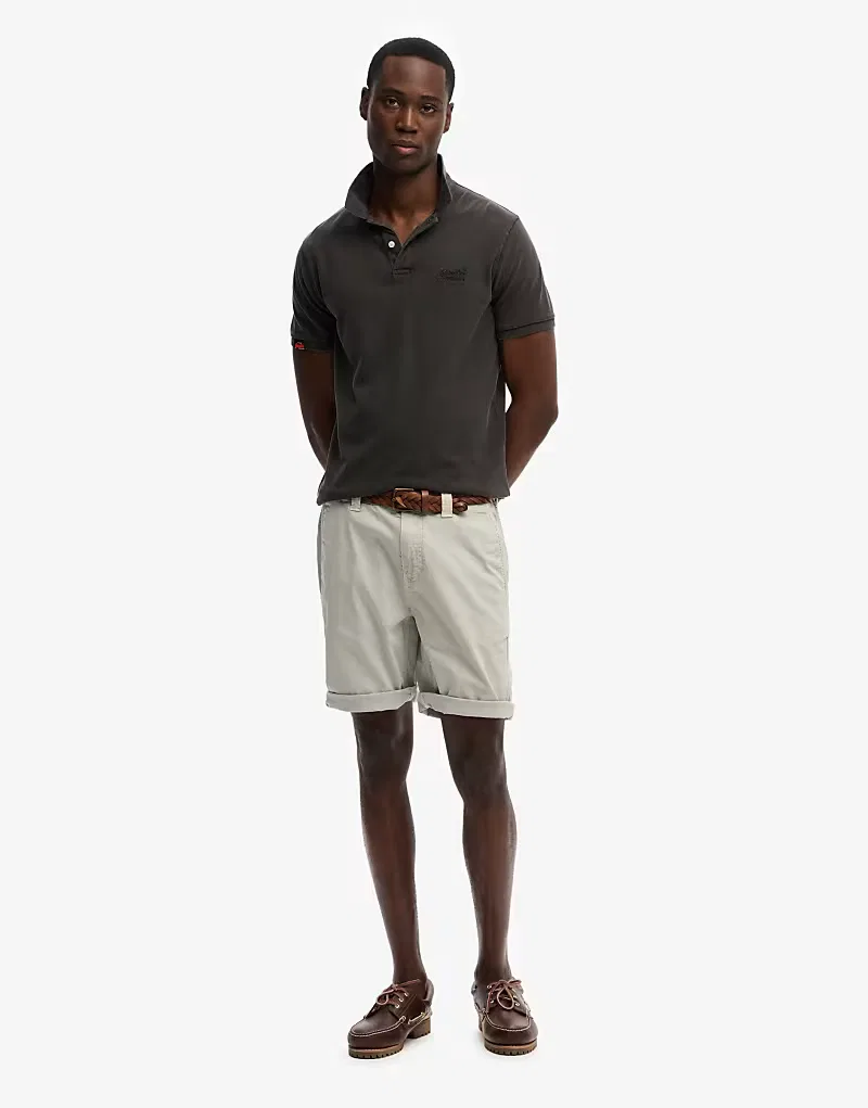 Шорты-чиносы Superdry Utility, серебристо-серый
