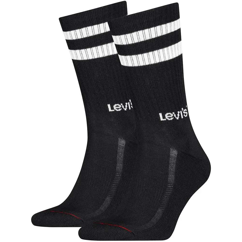 Женские носки с арх-поддержкой Sport Stripe Levi's, Black