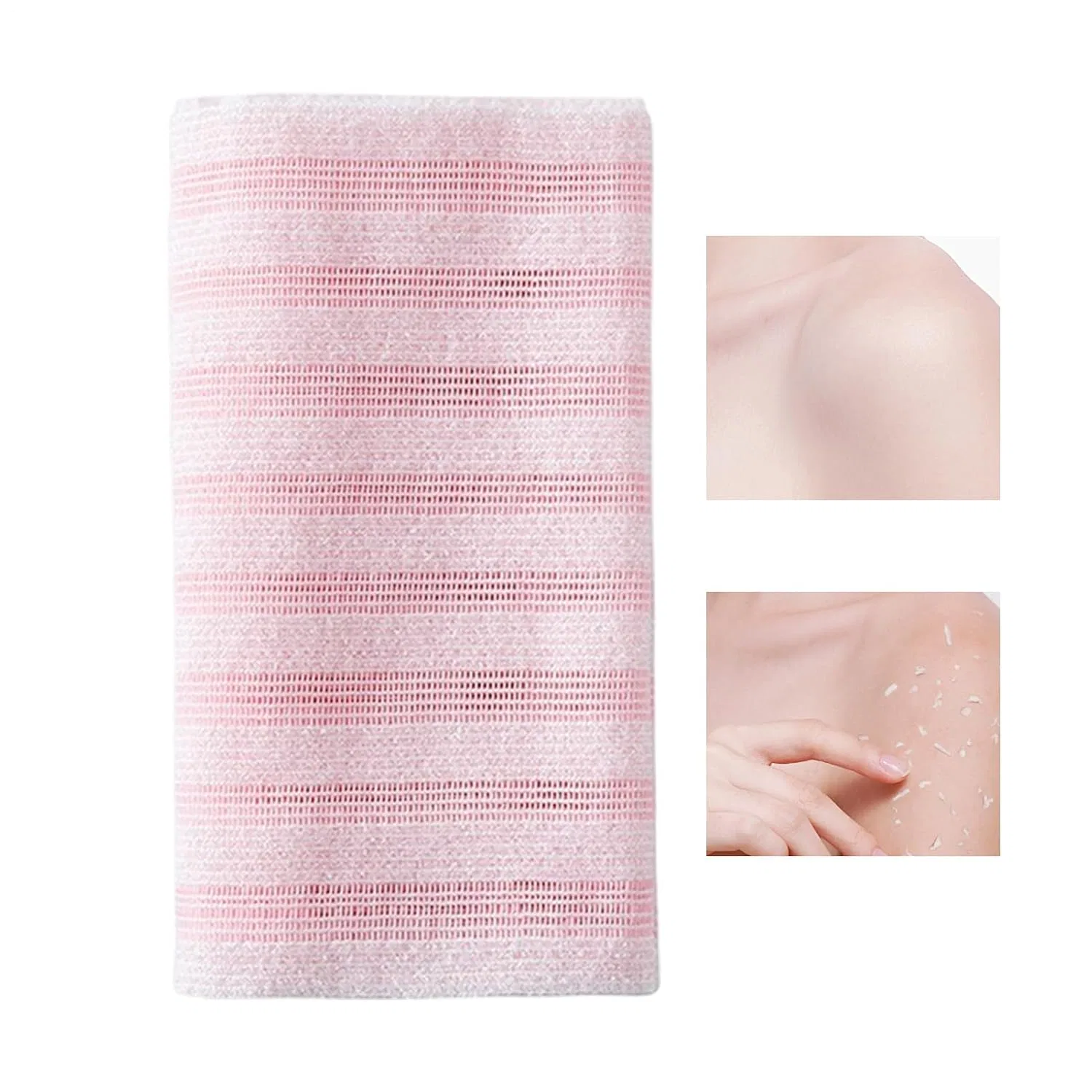 Скраб-рукавица для душа двусторонняя, Genérico, 100x25 см, Pink