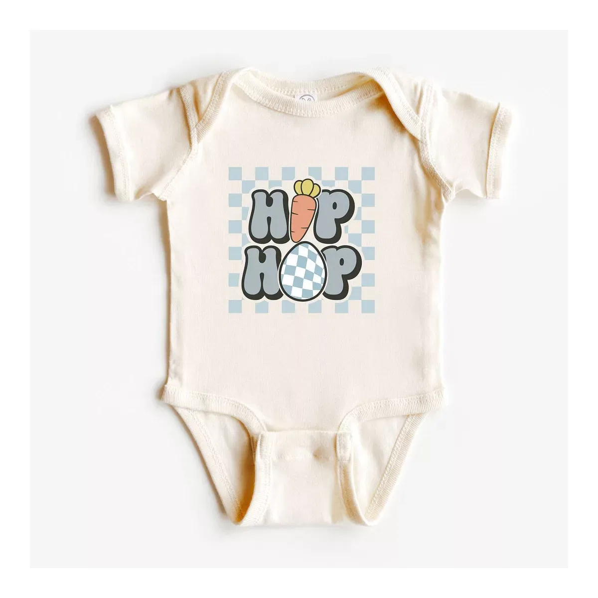 Детский боди-комбинезон с коротким рукавом Hip Hop Carrot The Juniper Shop, Natural