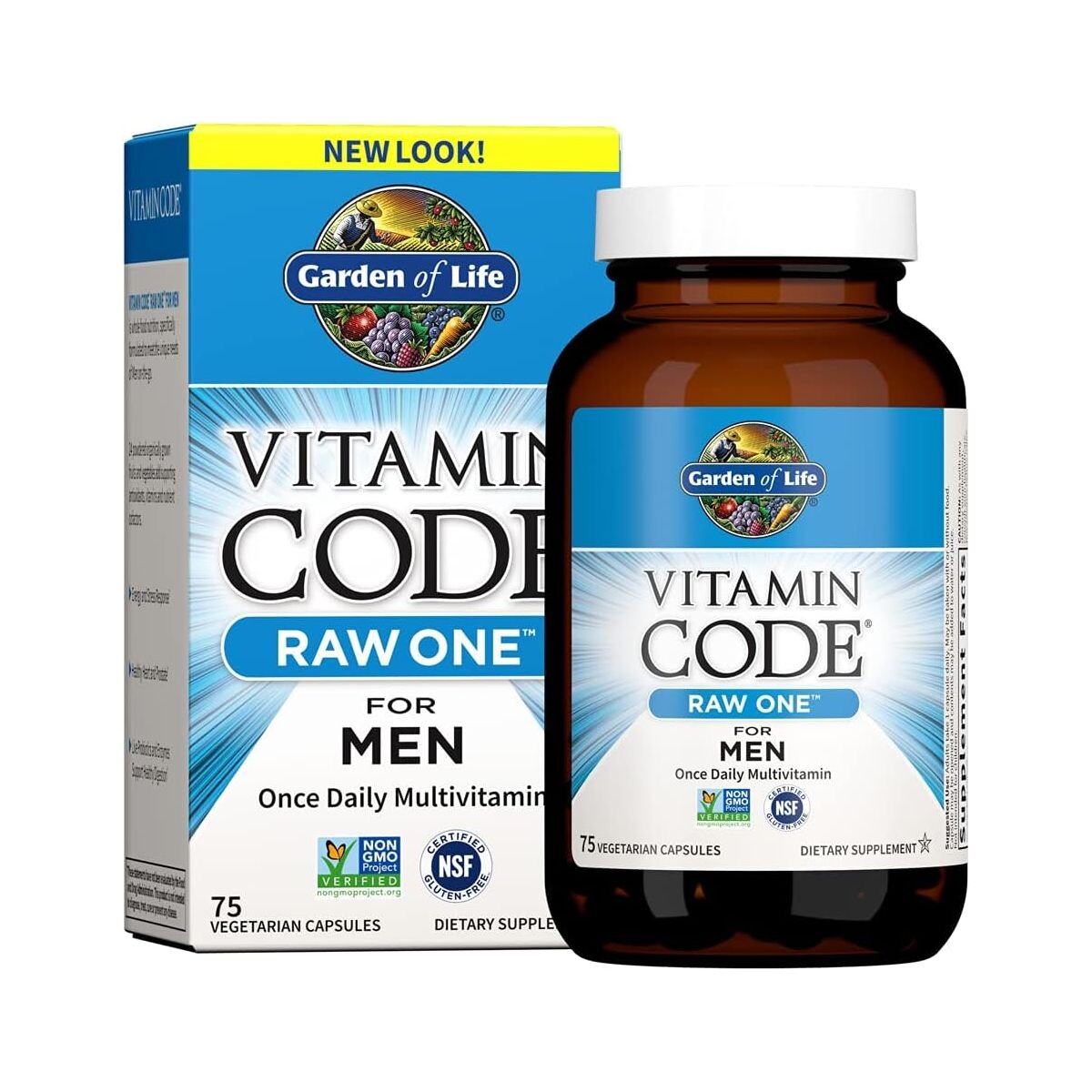 

Мультивитамины Garden Of Life For Men Vitamin Code Raw One, 75 капсул