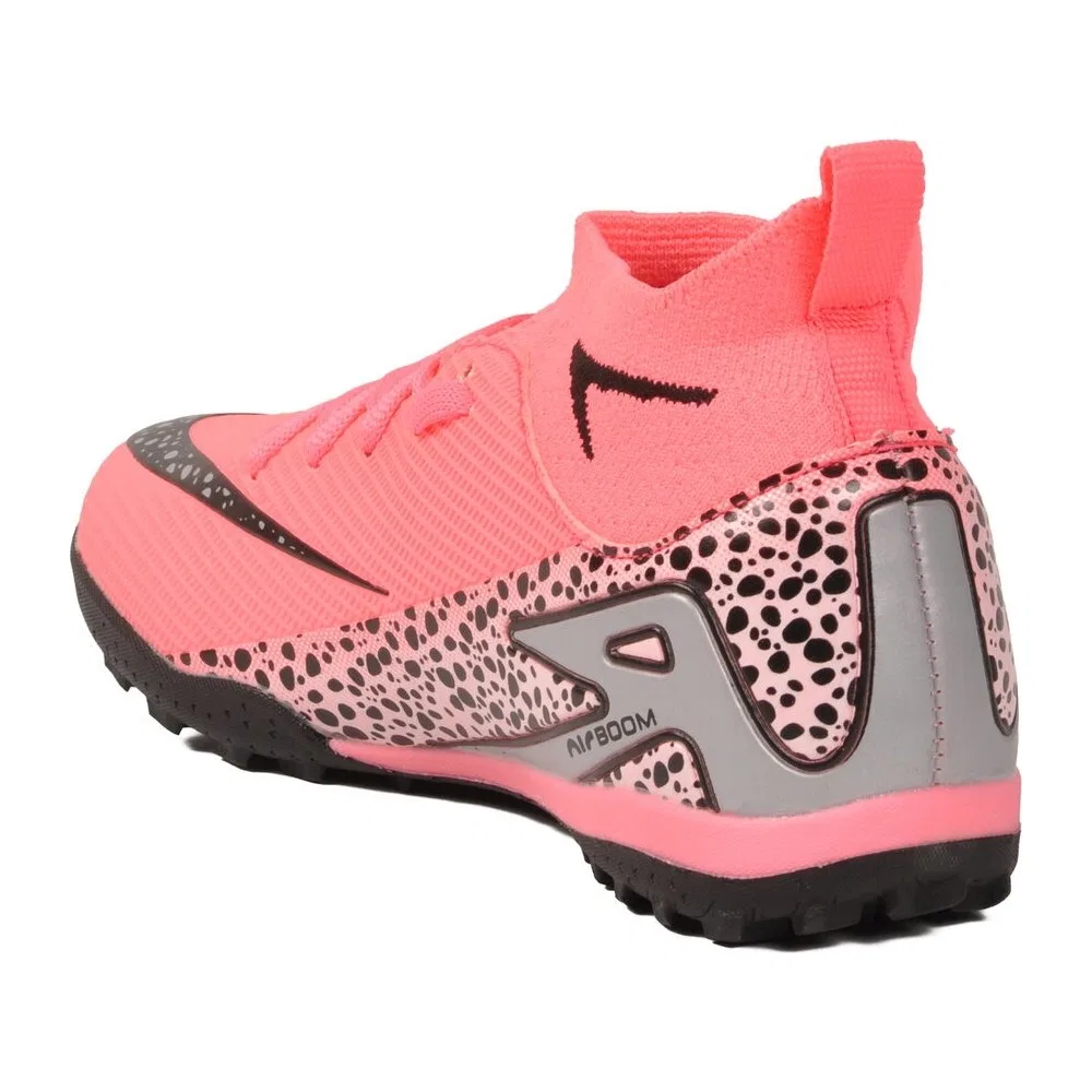 Детские футбольные бутсы для мальчиков с высоким голенищем, Pink Black, Süperfly F-P Laliga — фото 4