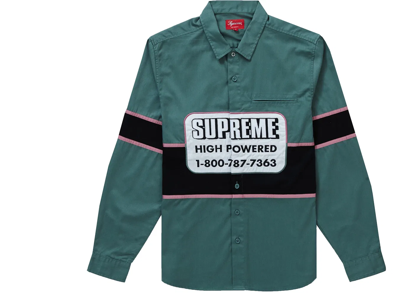 Мужская рубашка с длинным рукавом Work Shirt Supreme, Light Green