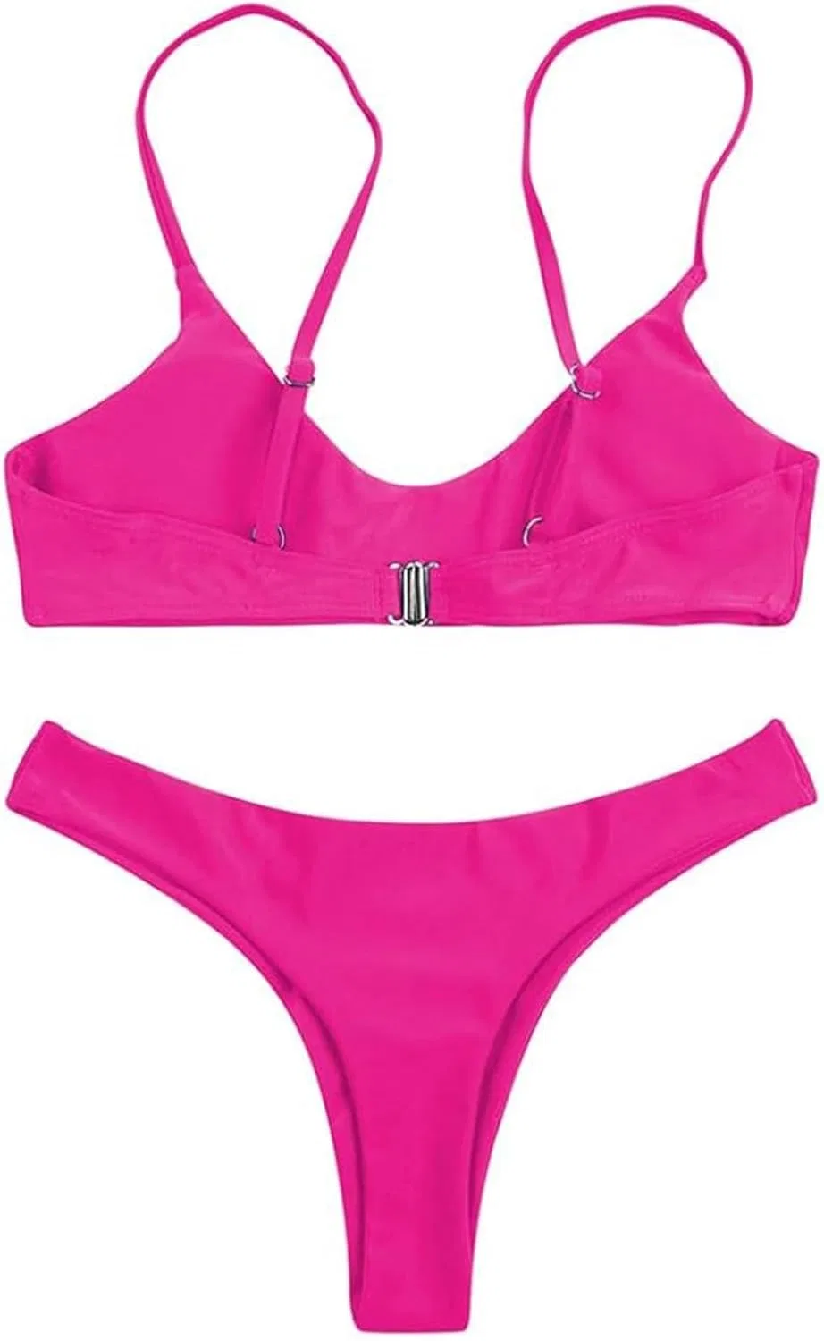 Женский бикини-комплект с мягкой тканью, Hot Pink — фото 3