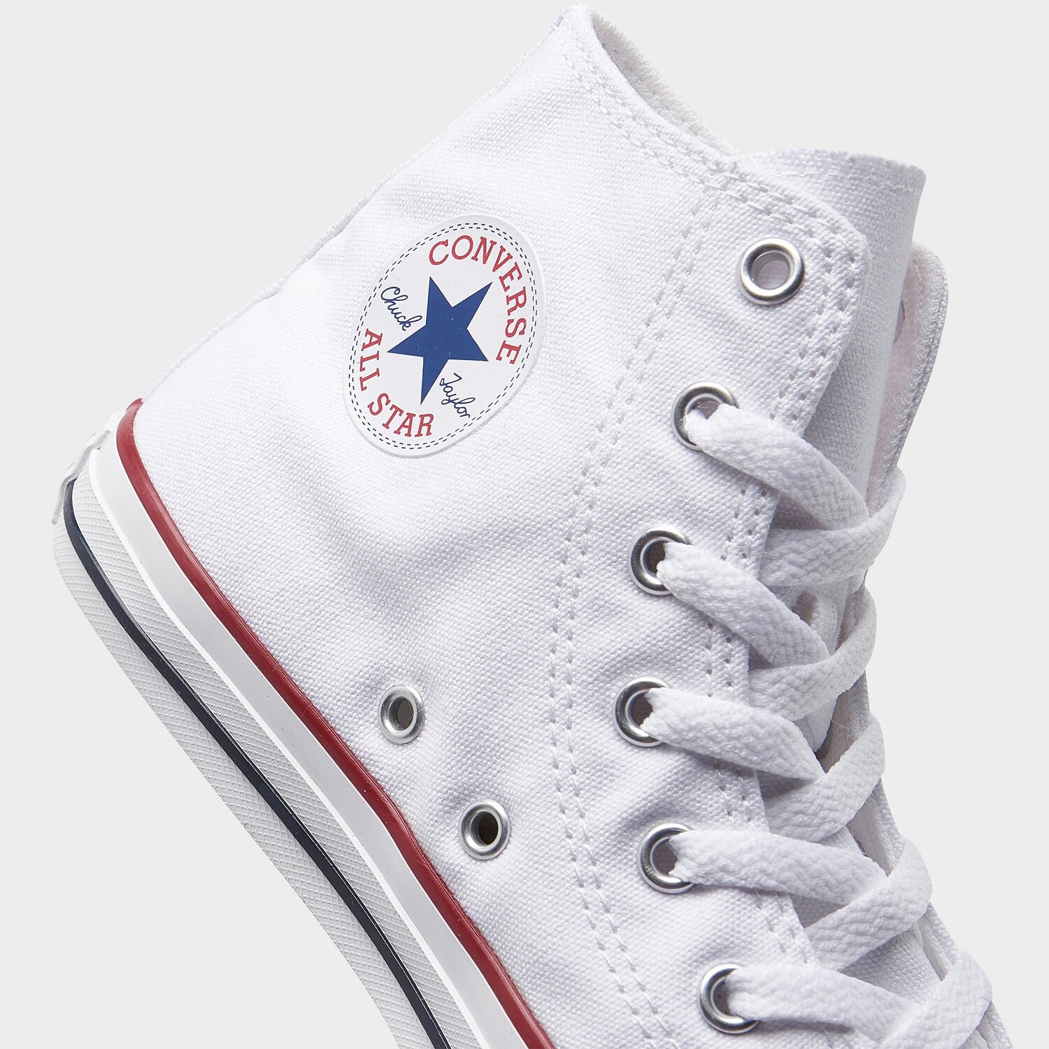 Высокие повседневные туфли Converse Chuck Taylor для маленьких детей, белый — фото 4