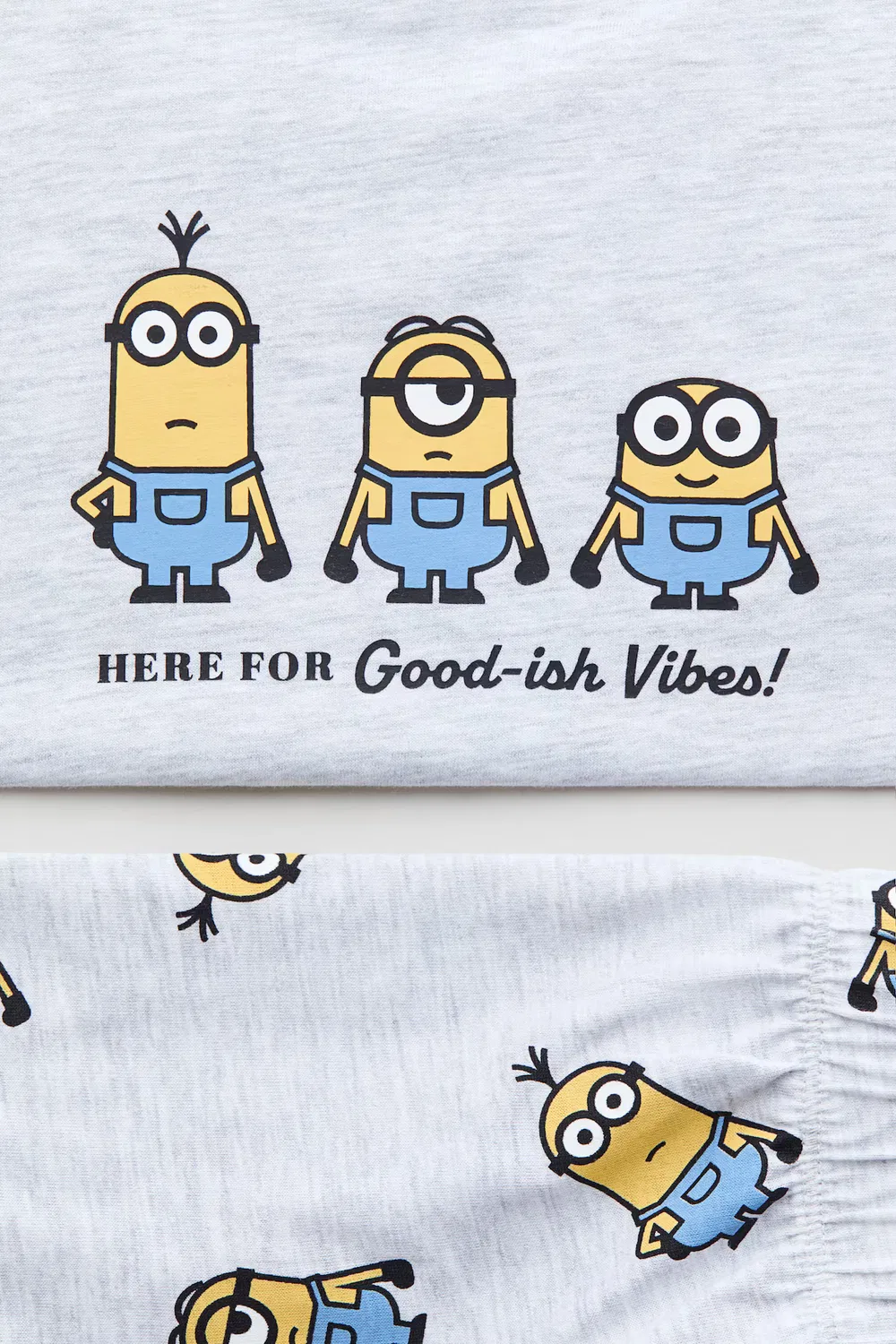 Пижама из набивного хлопка H&M, Hellgraumeliert/Minions — фото 2