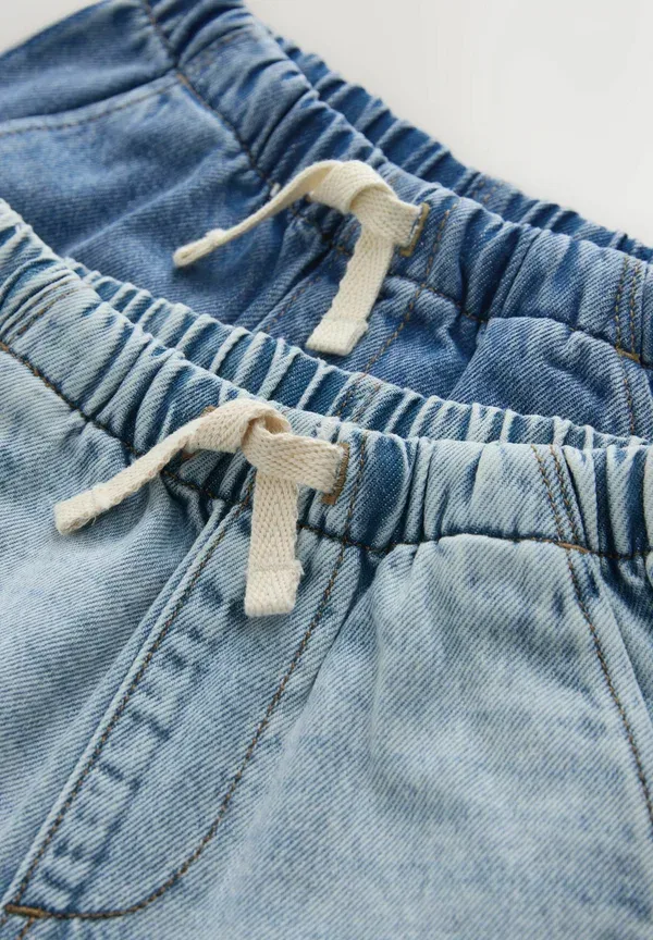 Комплект из 2 шорт джинсовых Regular fit, bleach pull on, Next Denim, синий — фото 2