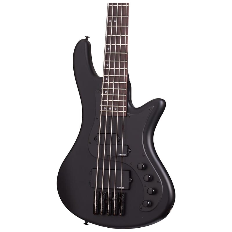 

Schecter 2523 Stiletto Stealth-5 5-струнная бас-гитара, черный матовый