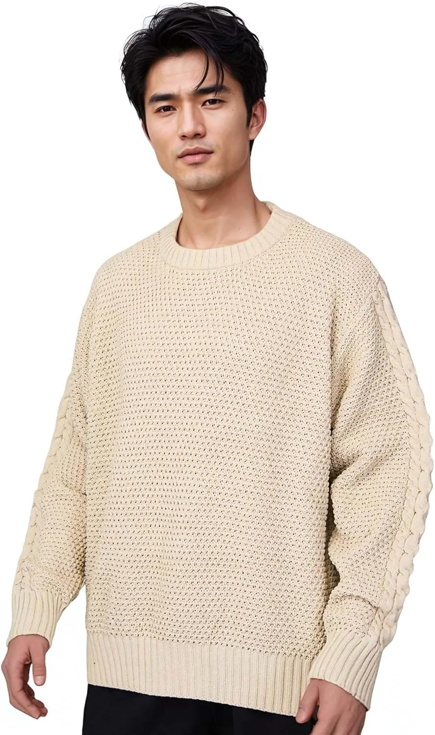 

Niepce Inc Casual Crewneck Knit Sweater Men