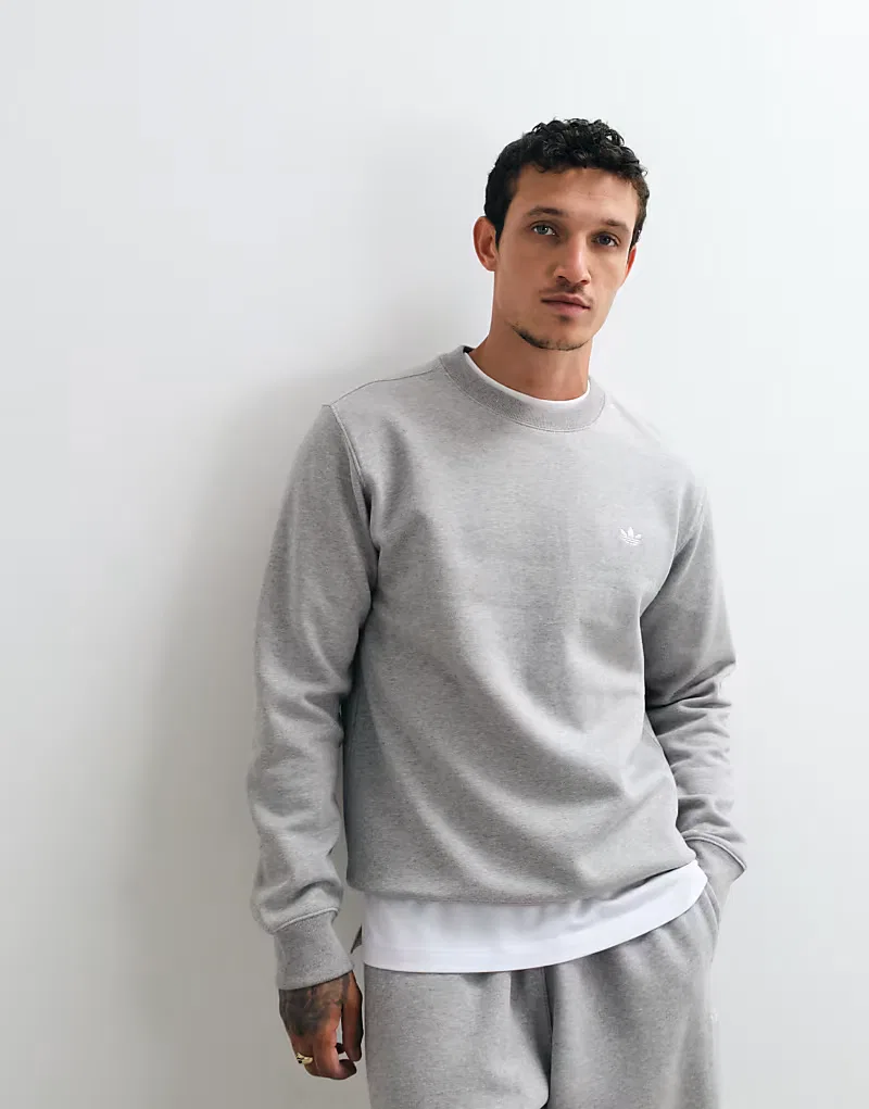 Толстовка Adidas Originals Essentials серого