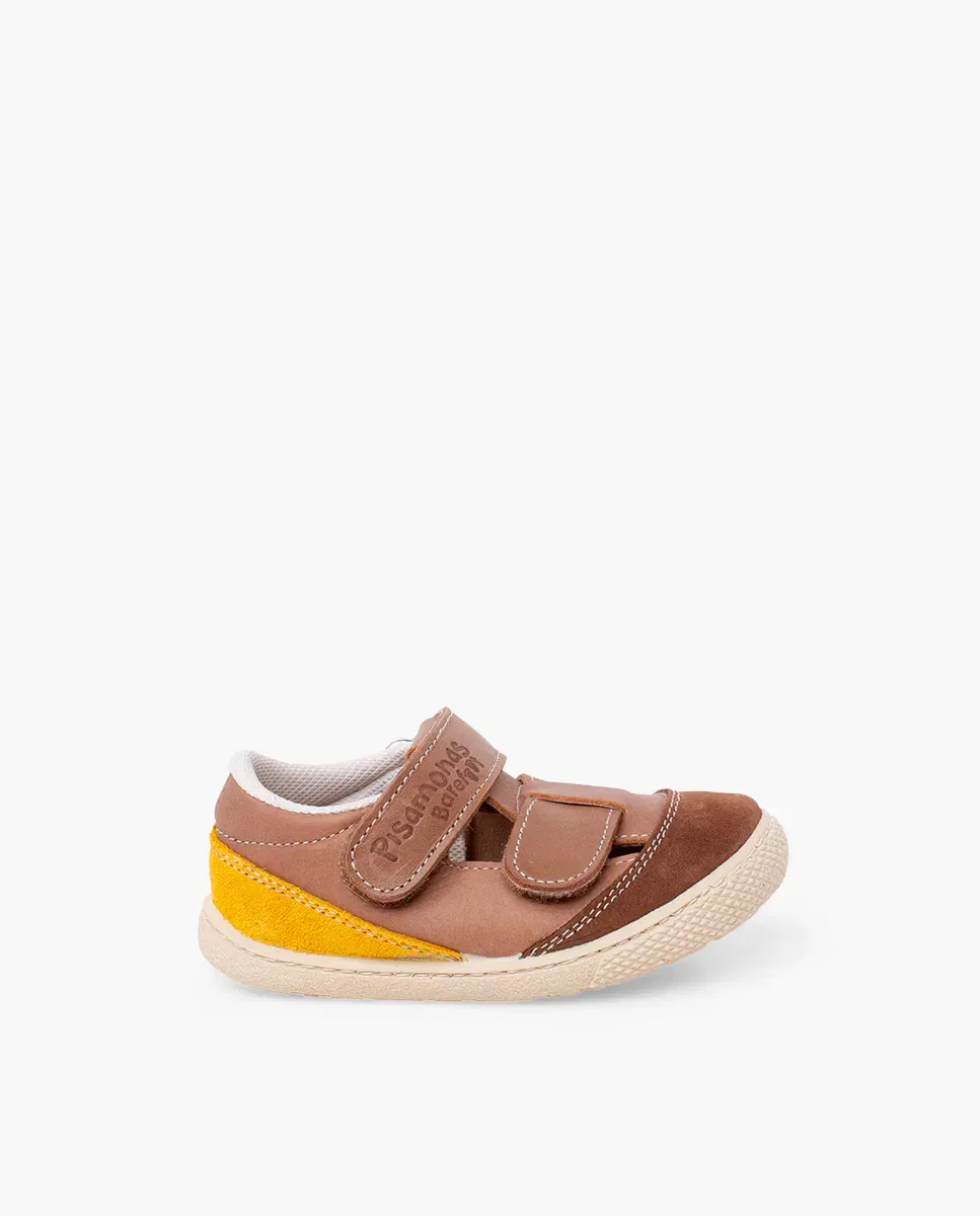 Детские сандалии для мальчиков с закрытым носком Pisamonas, Beige