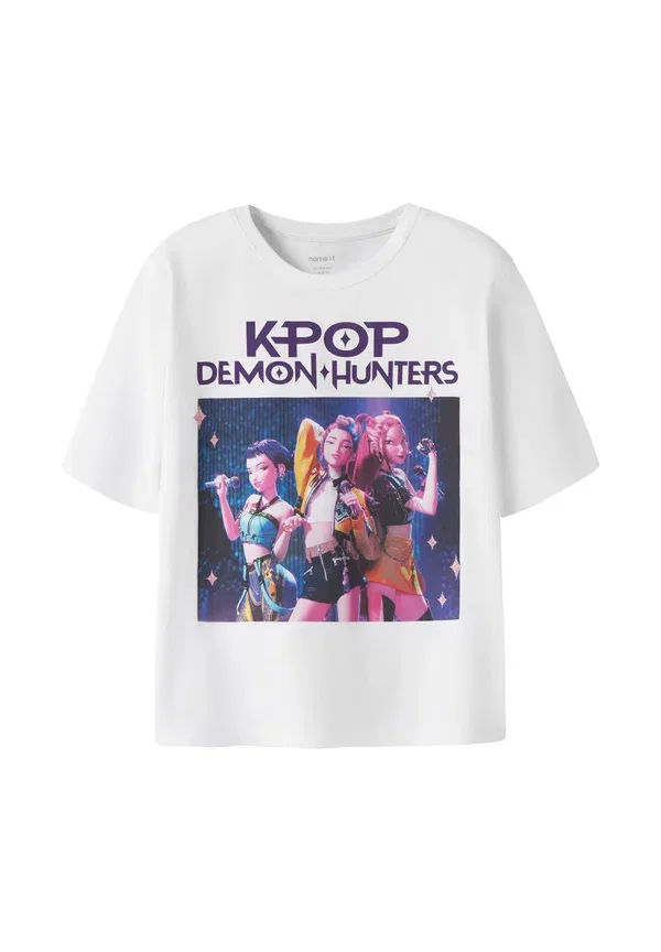 Футболка с принтом kpop ss nreg top box lnoos sky, Name It, Bright White, белый — фото 3