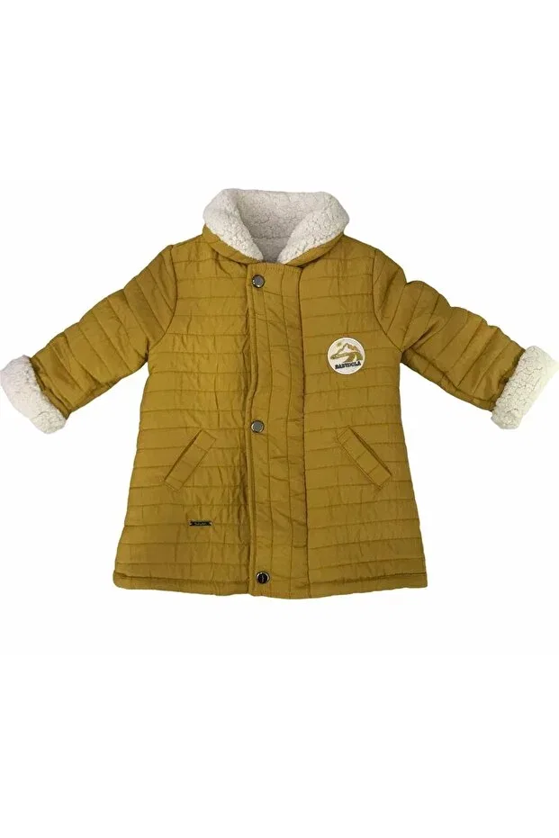 Детское пальто для девочек кружевное Babydoll, Cinnamon