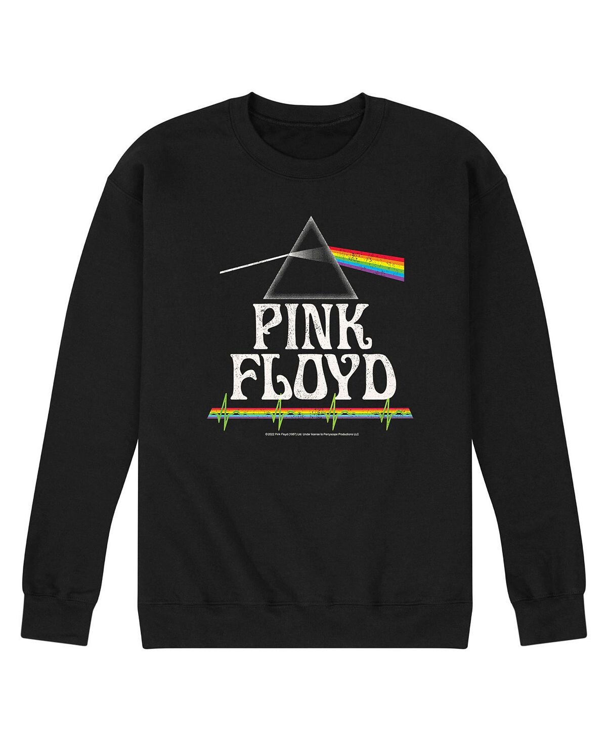 

Мужская флисовая футболка pink floyd dark side moon AIRWAVES, черный