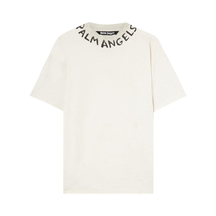

Футболка Palm Angels Seasonal Logo Vintage Tee 'White/Black', белый